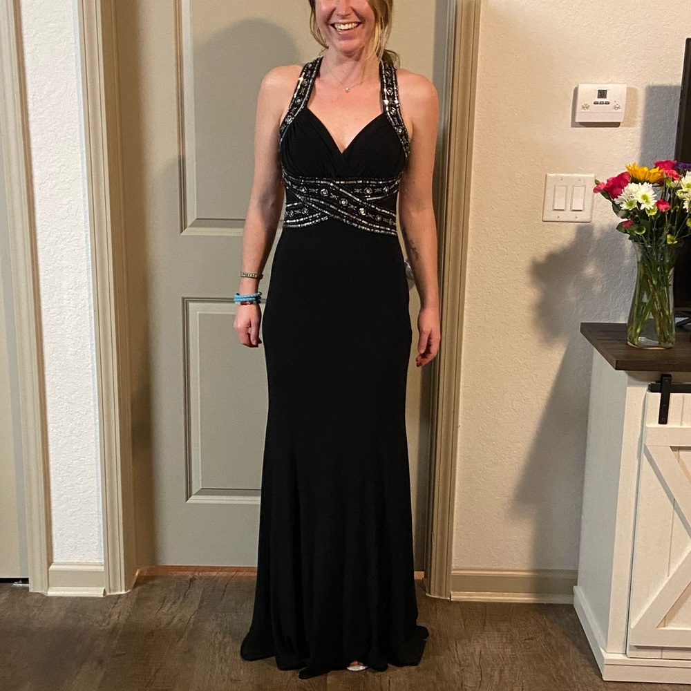 Black Sequin Dress